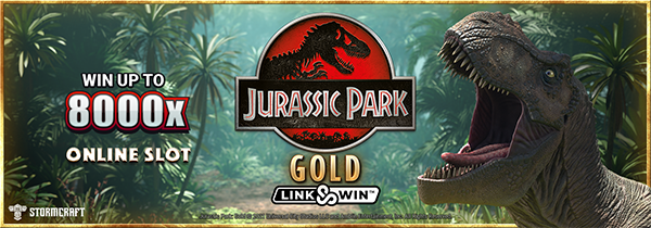 Jurassic Park: Imagem de ranhura dourada.