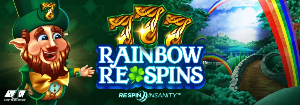 12 novos lançamentos de slots em março de 2022: imagem do slot 777 Rainbow Respins.