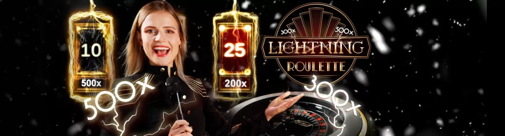 Bob Casino Lightning Roulette banner.