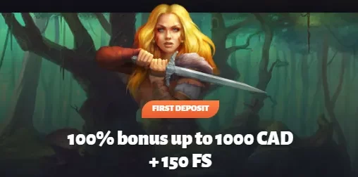 First deposit bonus banner.